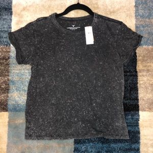 American Eagle Black Crop Top